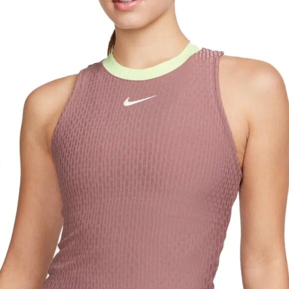 Nike Court Slam Women's Dri-fit  Mauve Tennis Sleeveless Tank Top Size Large - Picture 11 of 12